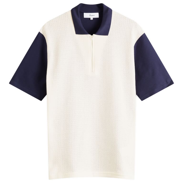 Текстурированное поло на молнии Palmes