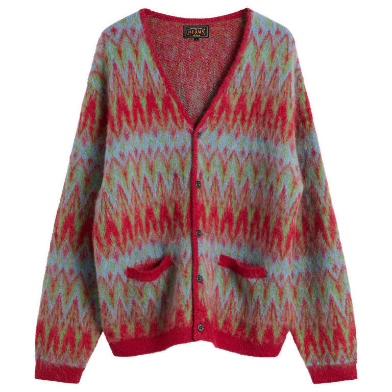 Балки плюс Жаккардовый кардиган с шевроном