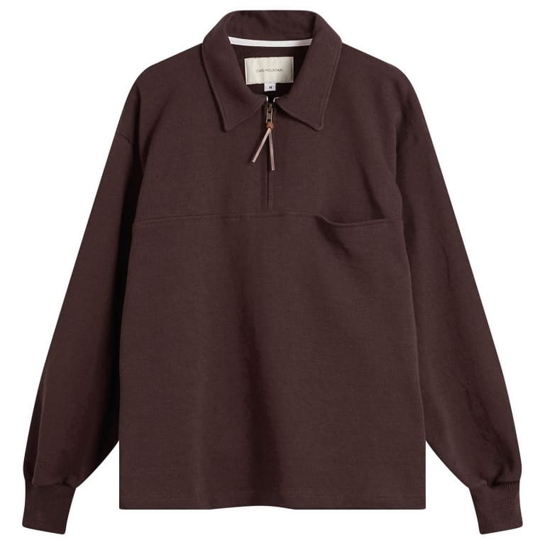 Café Mountain Quarter Zip Heavy Sweat