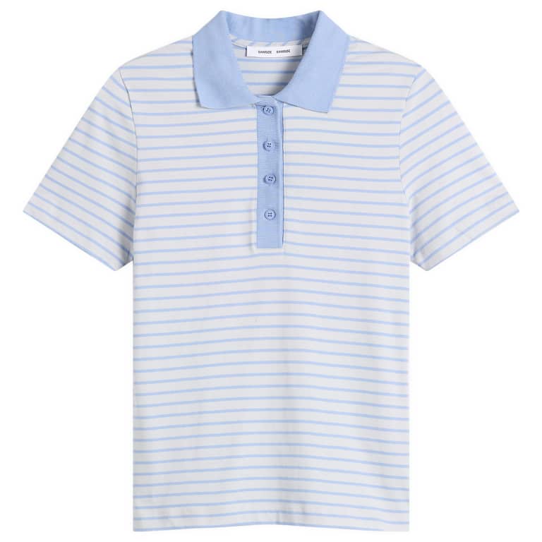 Топ-поло Samsøe Samsøe Saella с коротким рукавом