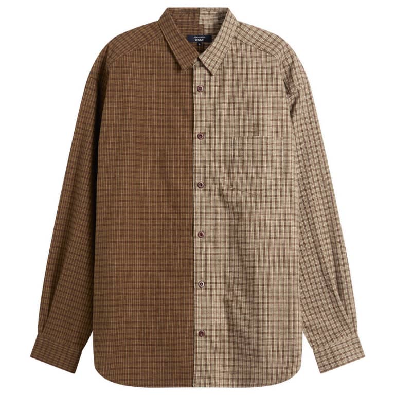 Мужская фланелевая рубашка Comme des Garçons из смесовой ткани