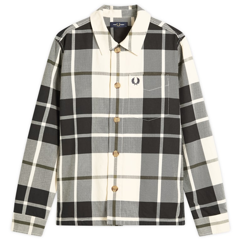 Верхняя рубашка из шотландской саржи Fred Perry