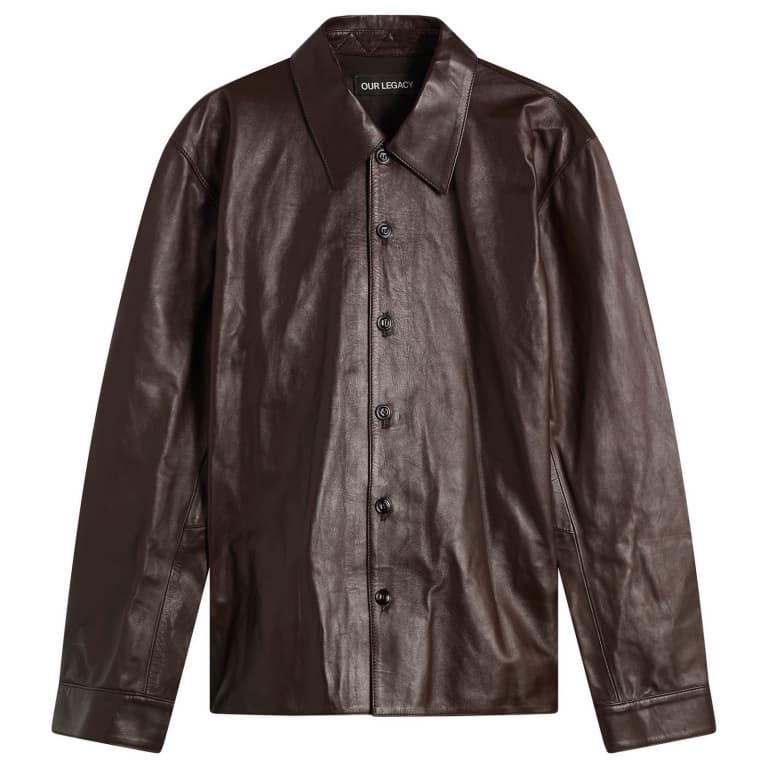 Our Legacy Calfskin Leather Welding Shirt