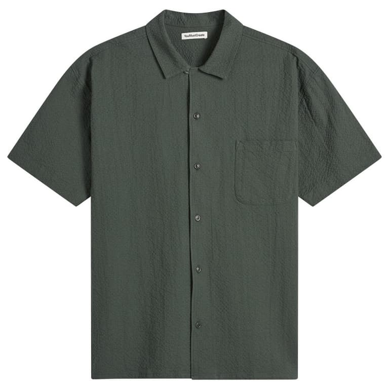 Рубашка YMC Organic Seersucker Malick из органического хлопка