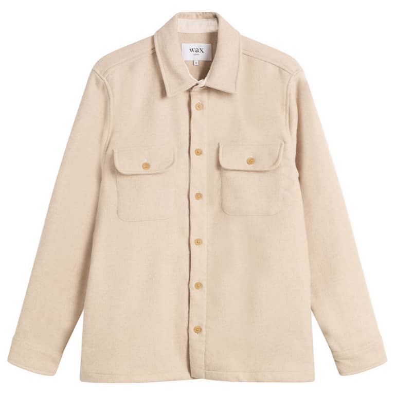 Верхняя рубашка из плотной полушерстяной ткани Wax London Lomond