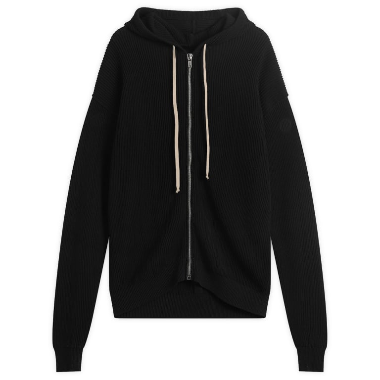 Вязаная толстовка с капюшоном на молнии от Rick Owens