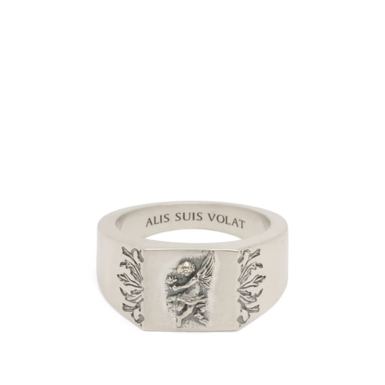 Кольцо в виде херувима из джинсовой ткани Сержа