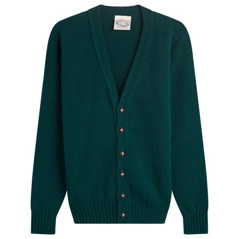 Кардиган с V-образным вырезом от Jamiesons of Shetland