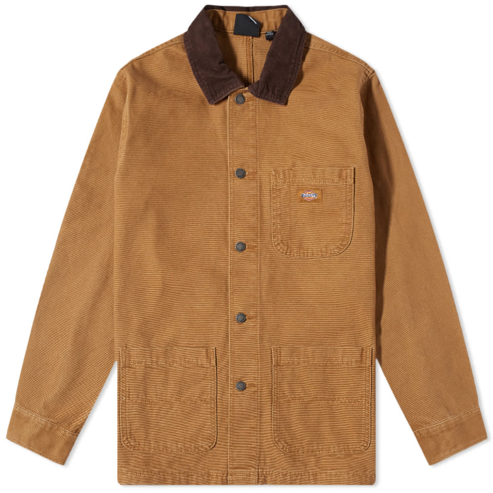 Dickies Duck Canvas Chore Jacket Stone Washed Brown Duck END. (Global)