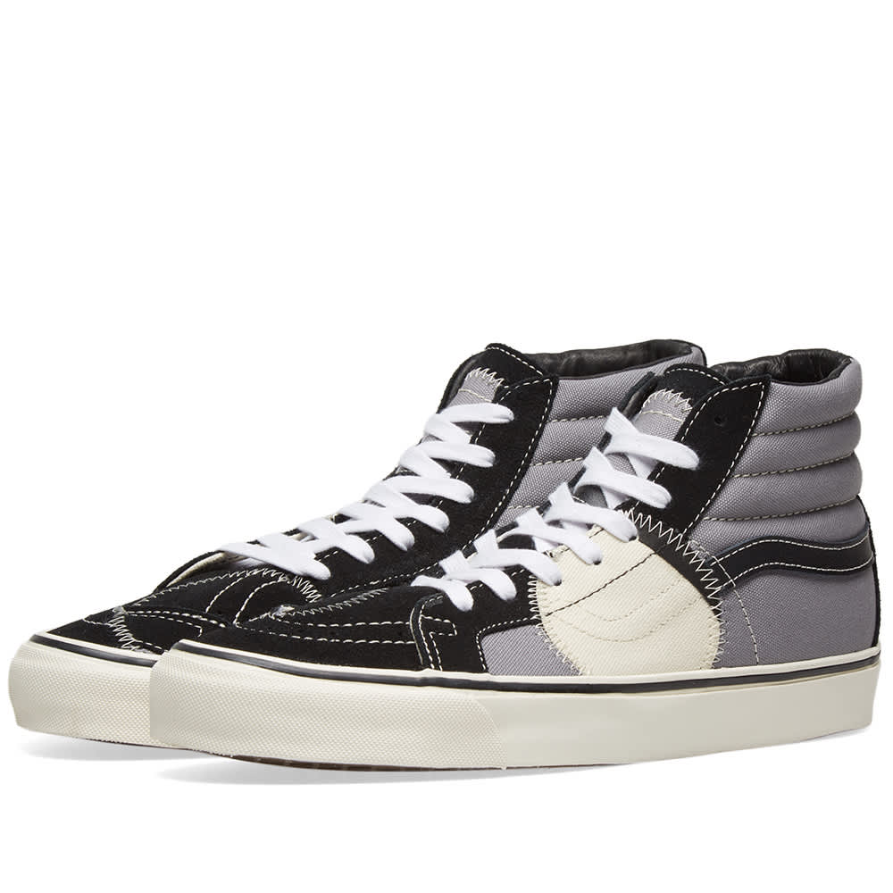  Vans  Vault Sk8 Hi Bricolage LX Black  Marshmallow END 