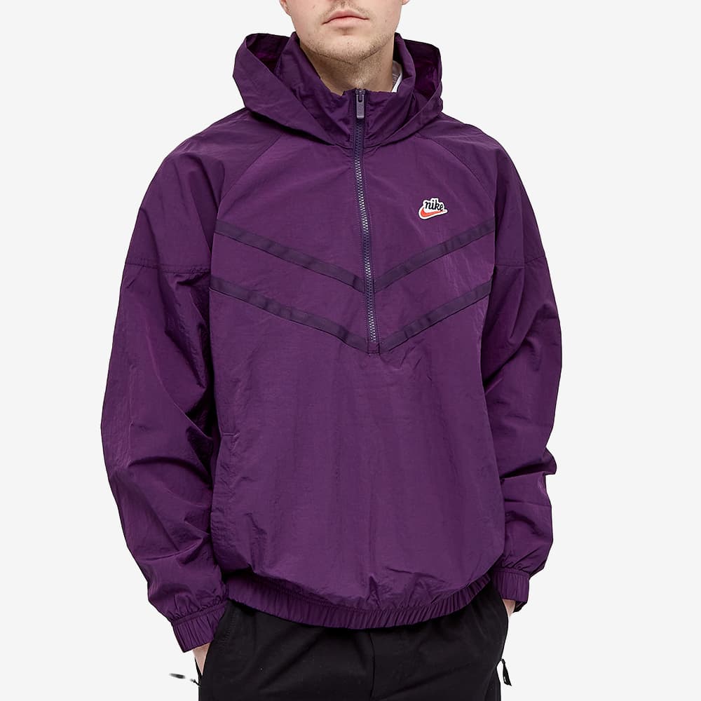 Purple half zip nike clearance