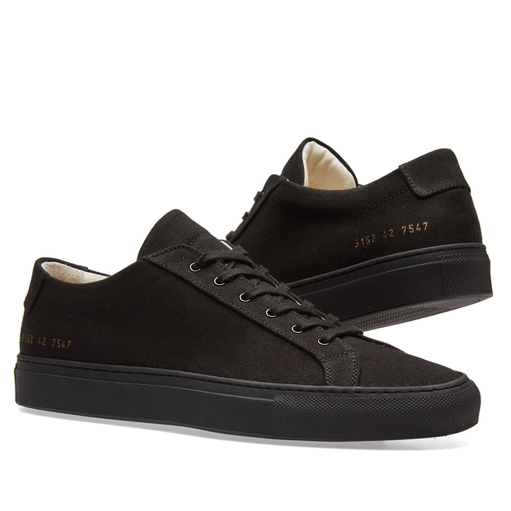 Common Projects Achilles Low Canvas Black END. (UK)