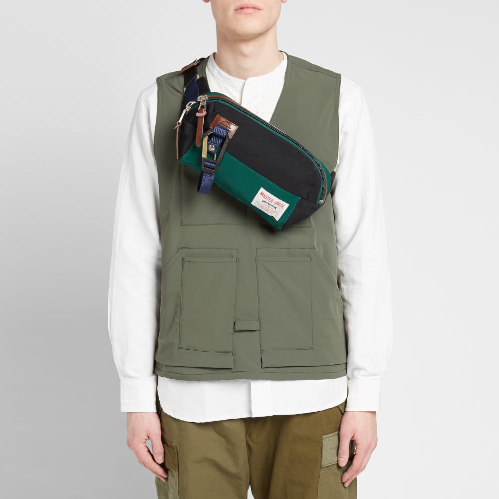 MasterPiece Link Series Waist Bag Green & Black END.