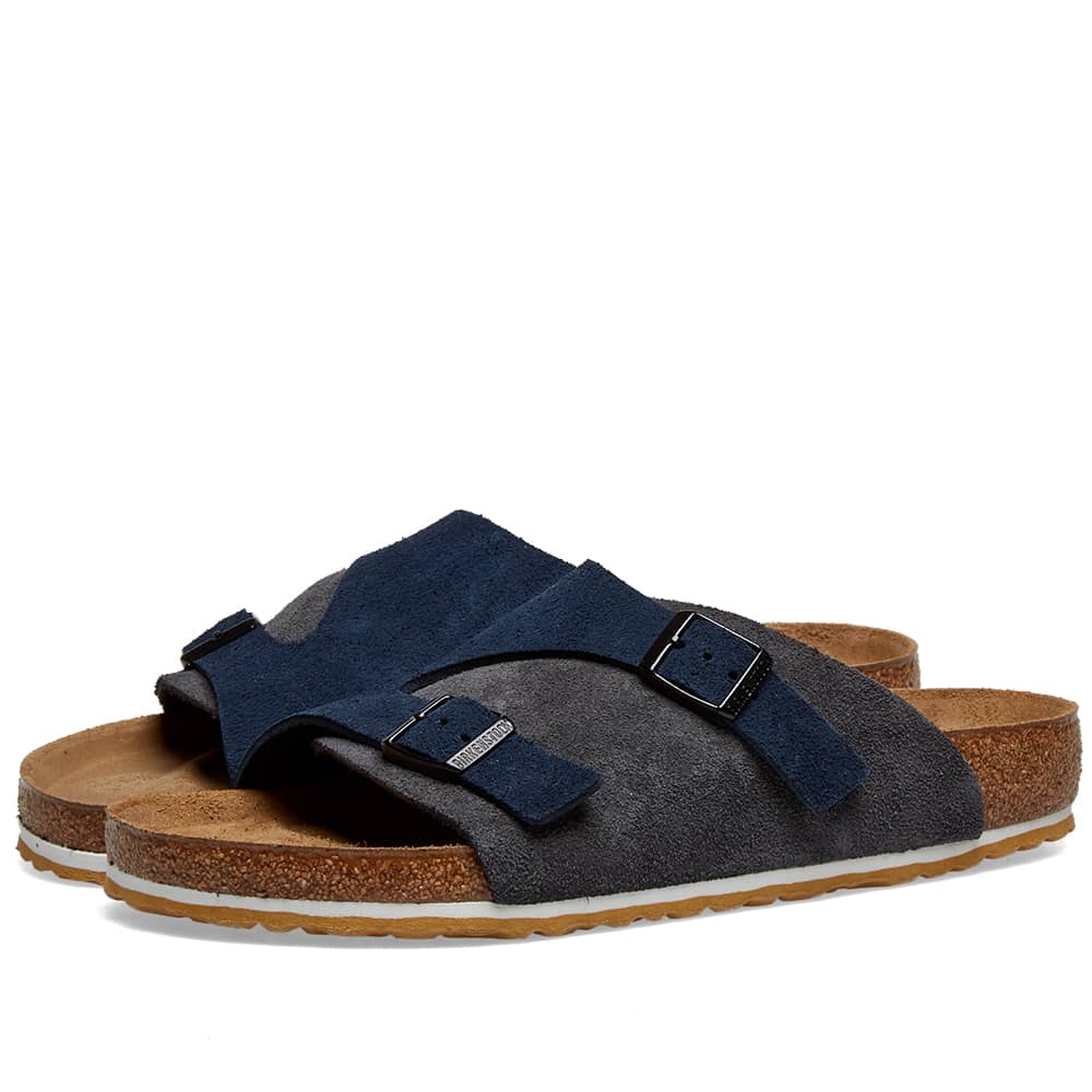 Universal Works x Birkenstock Zurich Navy & Slate Suede END.
