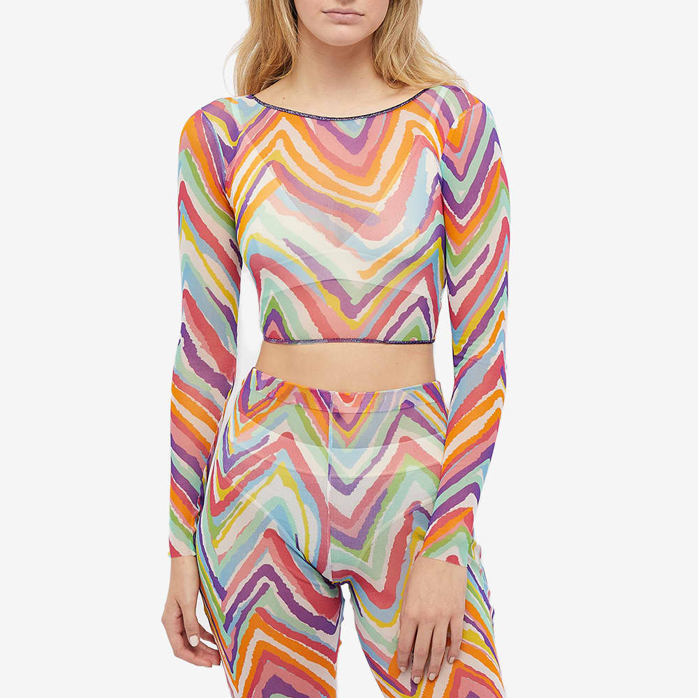 Missoni Sheer Chevron Crop Top Printed Irregular Chevron | END. (Europe)