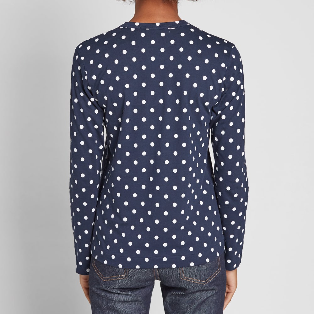 commes de garcon polka dot shirt