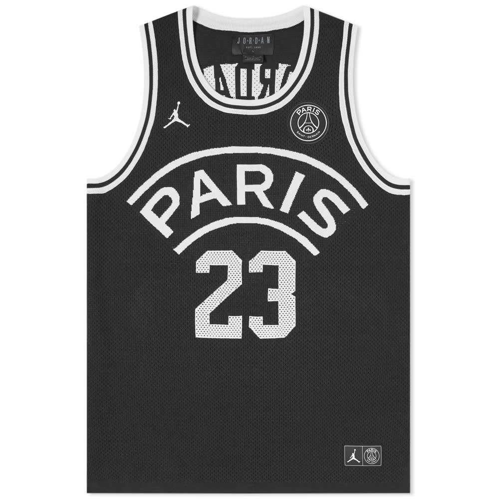 psg x jordan white jersey