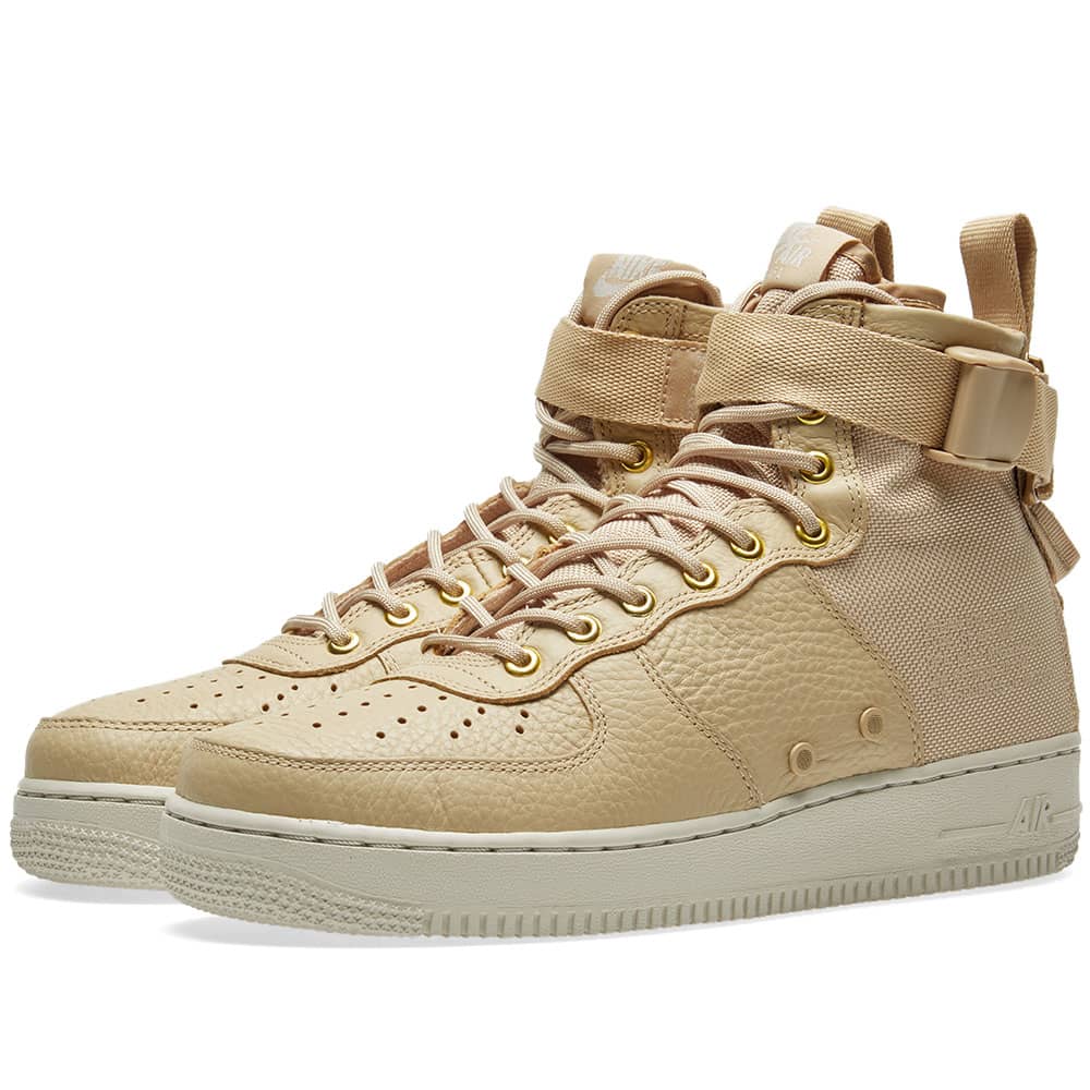 nike sf af1 mid mushroom mushroom light bone