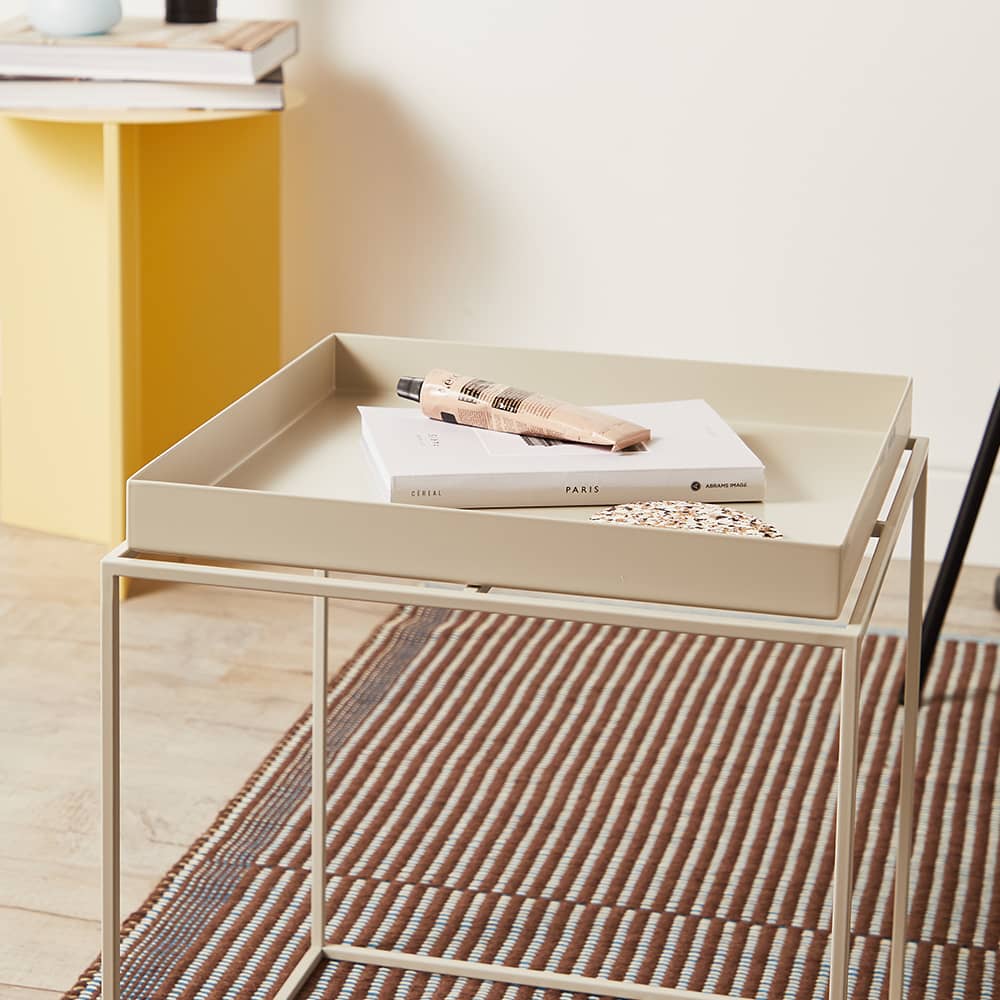 HAY Tray Side Table Medium Warm Grey END.