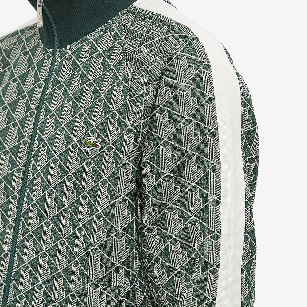 Lacoste Diamond Geometric Track Top Green END.