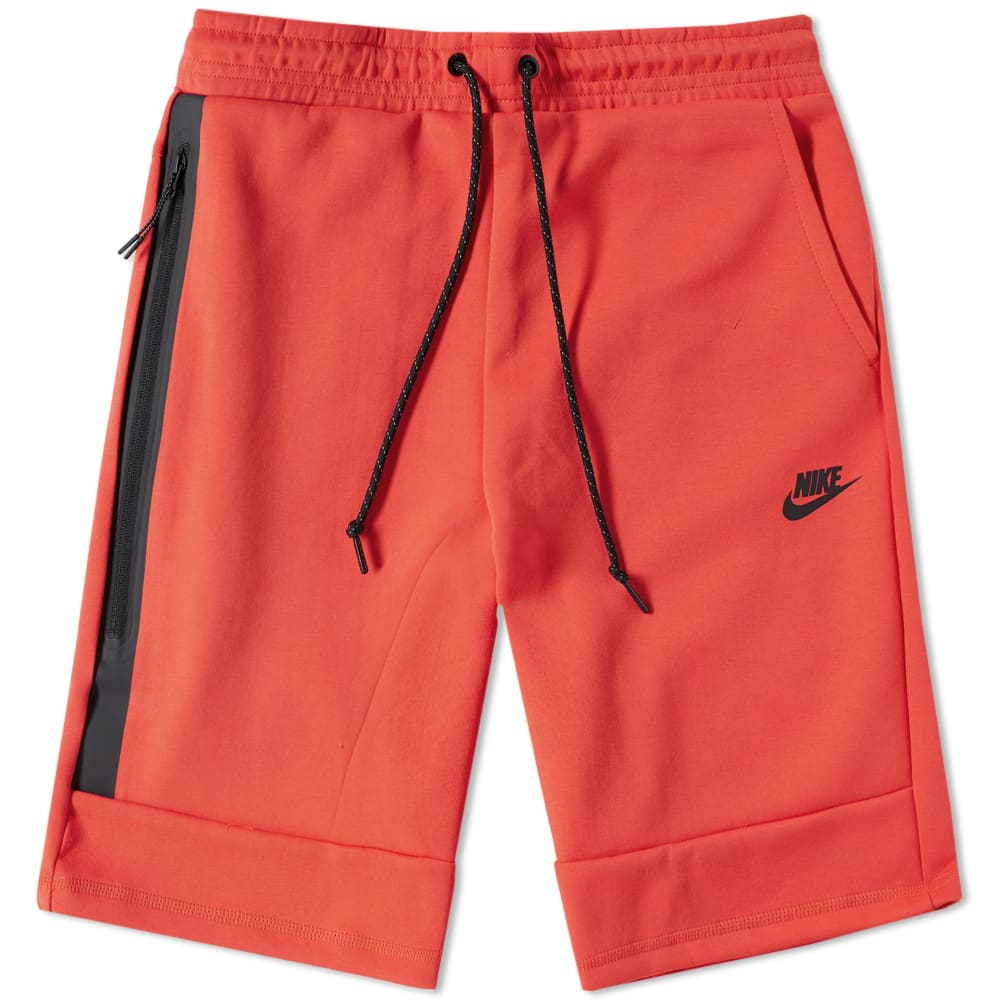 Nike Tech Fleece Short Light Crimson & Black | END. (Global)