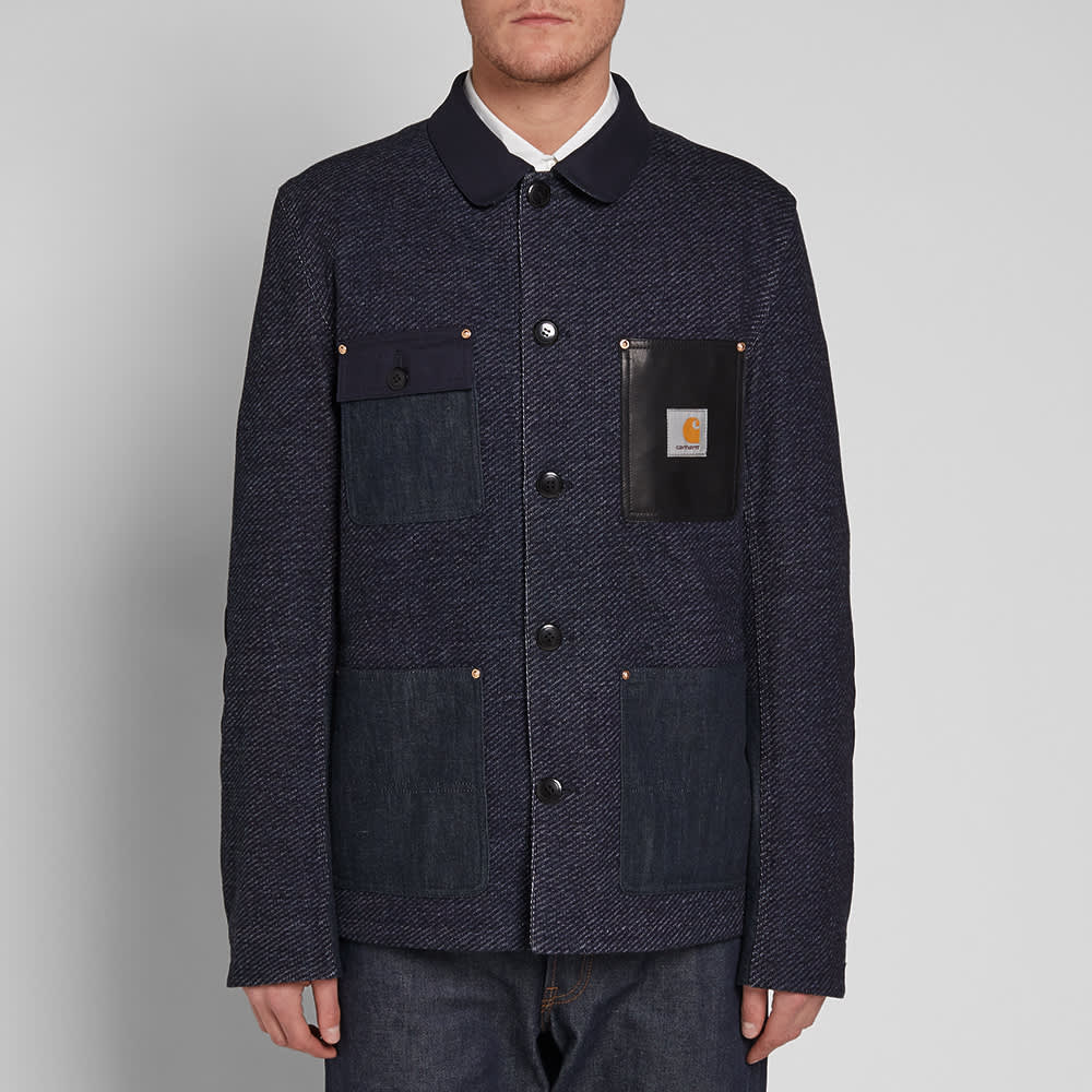 Junya Watanabe MAN x Carhartt Denim Work Jacket Indigo END.