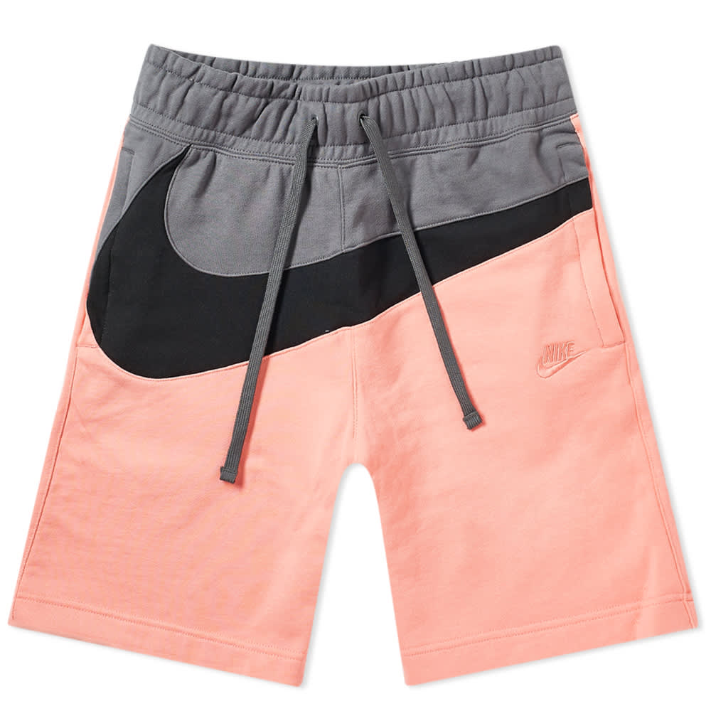 short nike big swoosh