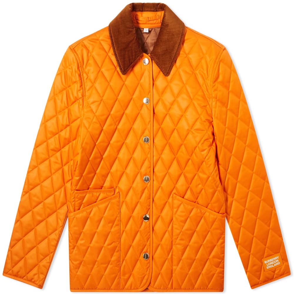 Burberry Dranfield Quilted Jacket Bright Orange END. (SG)