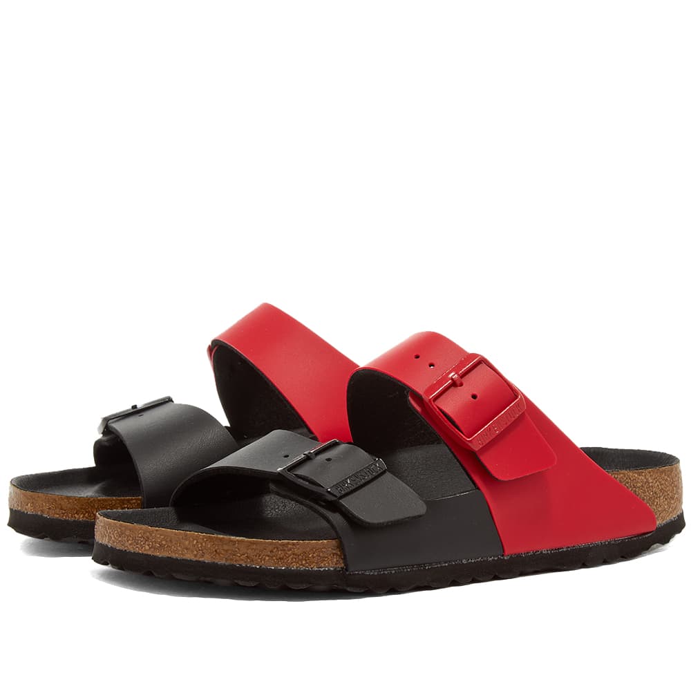 birkenstock arizona split white gold