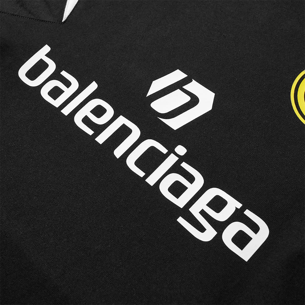 Balenciaga Jersey Logo Soccer Top Black & White | END.