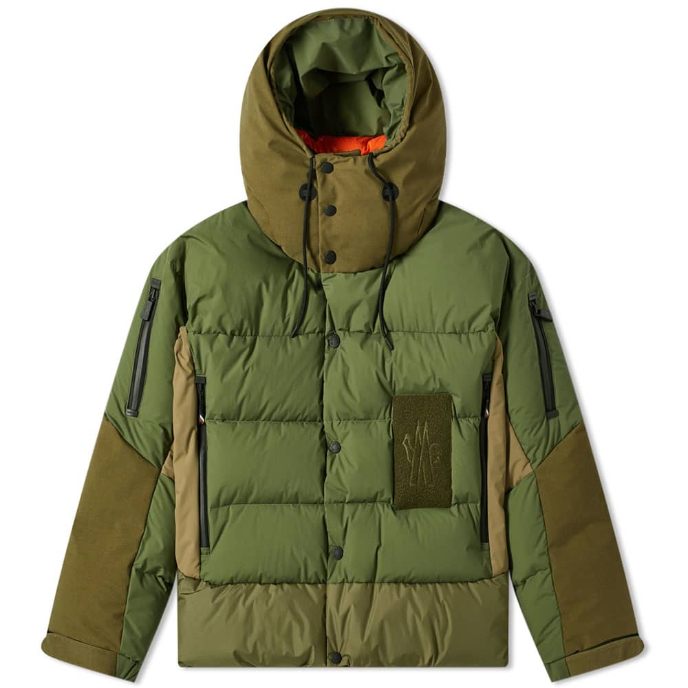 Moncler Grenoble Wiese Military Down Ski Jacket Military Green END. (US)