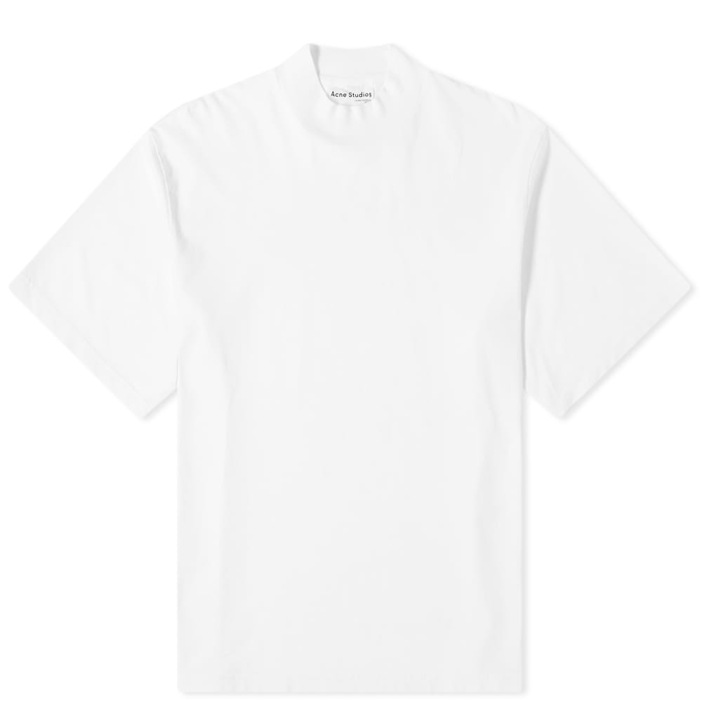 Download Acne Studios Esco Pink Label Mock Neck Tee Optic White | END.