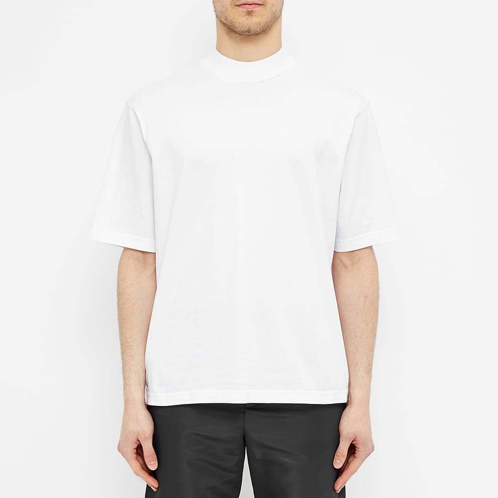 Download Acne Studios Esco Pink Label Mock Neck Tee Optic White | END.