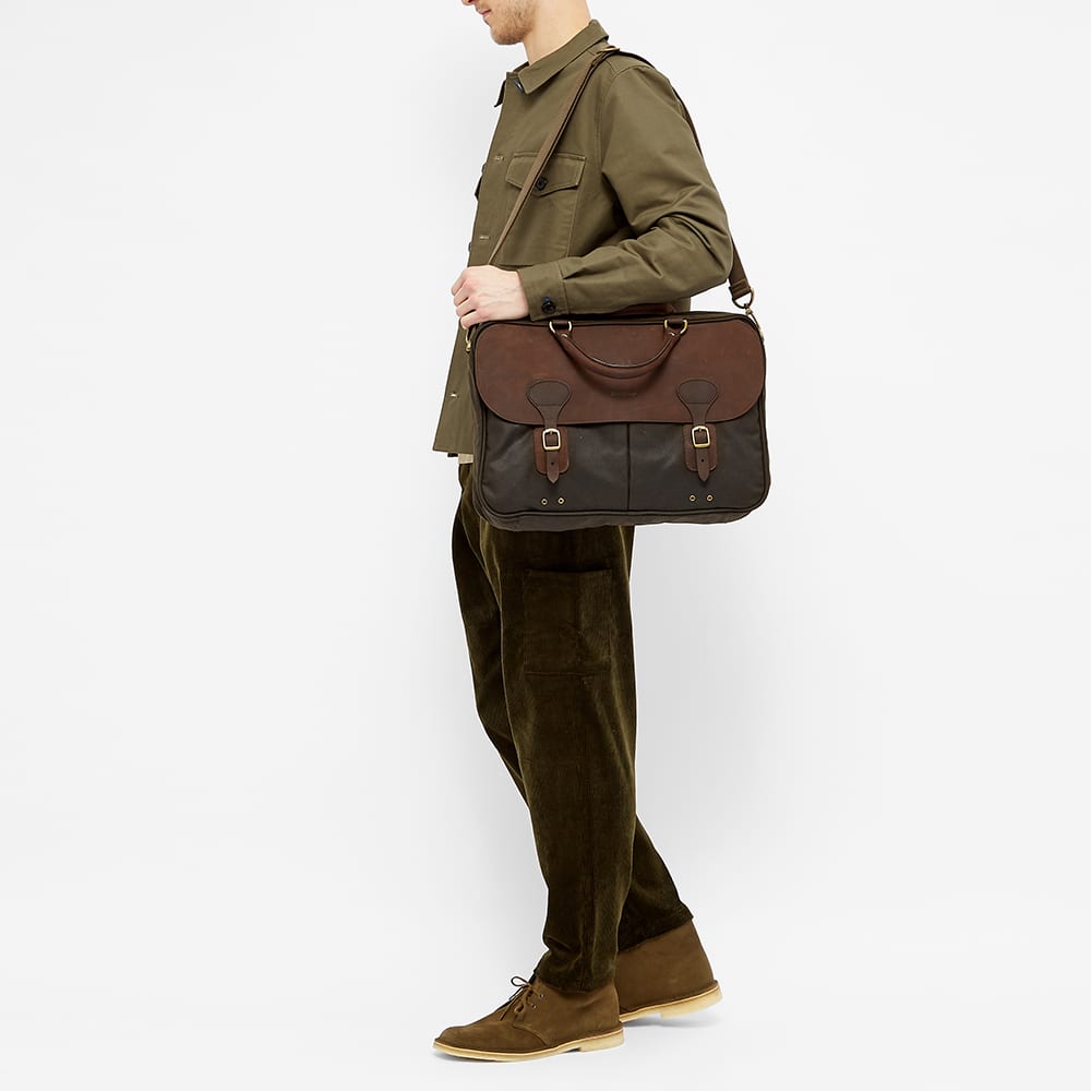 barbour wax briefcase