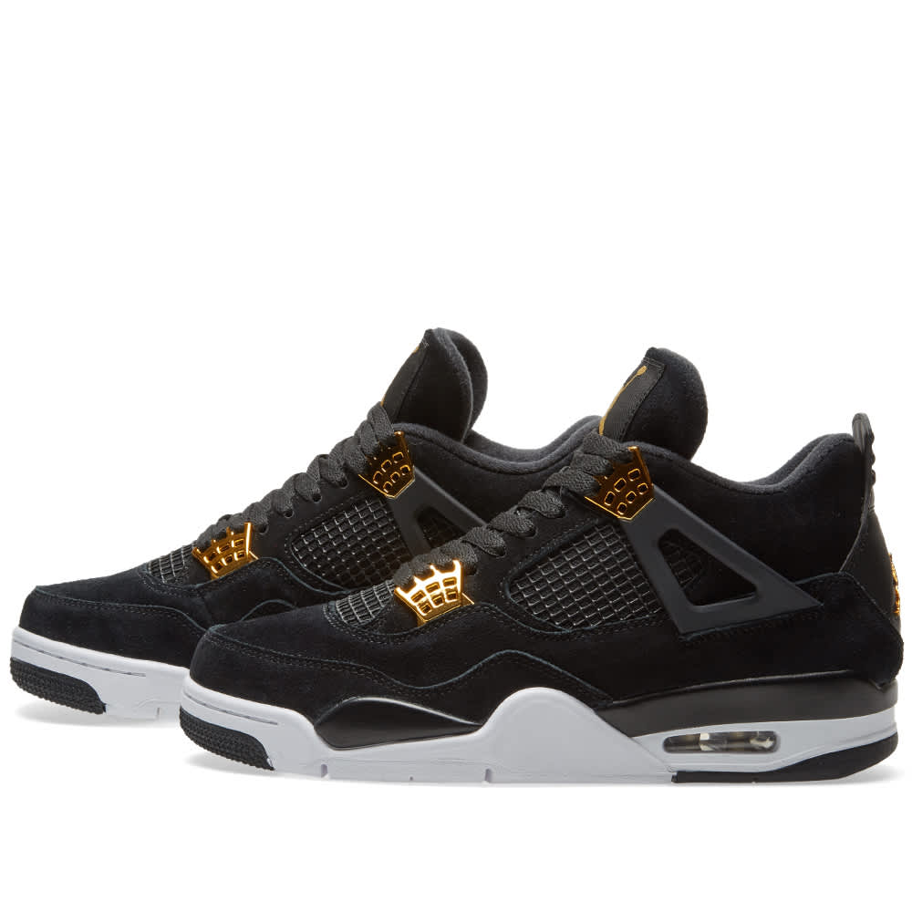 2017 nike air jordan 4 iv retro royalty black gold