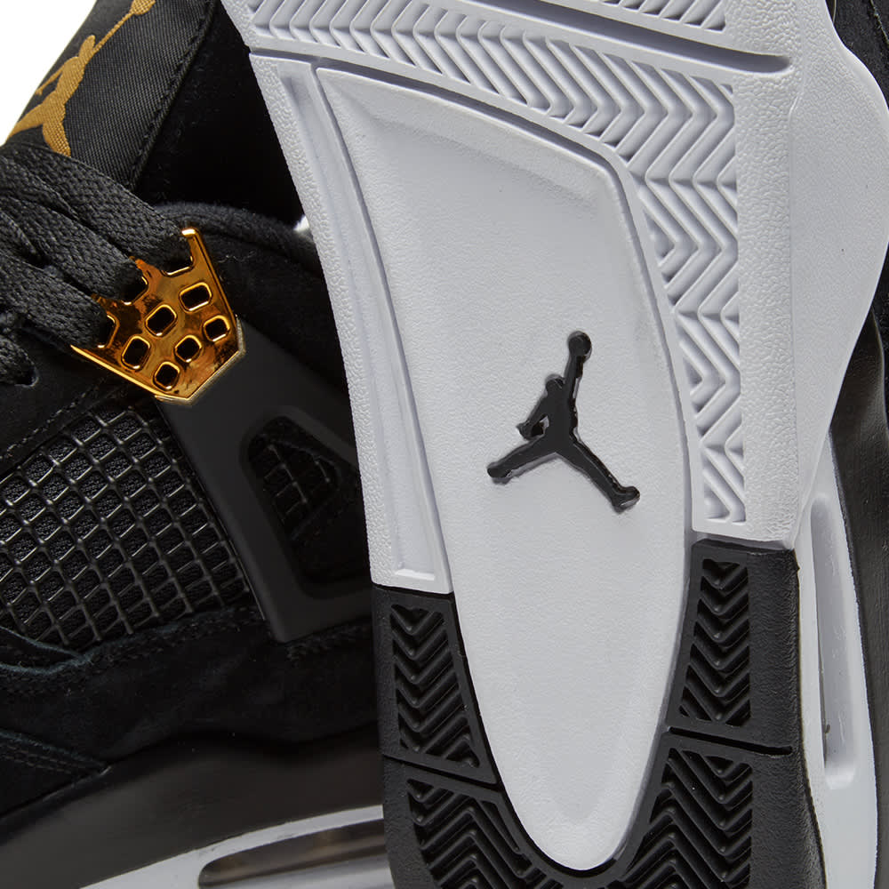 Nike Air Jordan 4 Retro 'Royalty' Black, Metallic Gold & White | END. (AU)