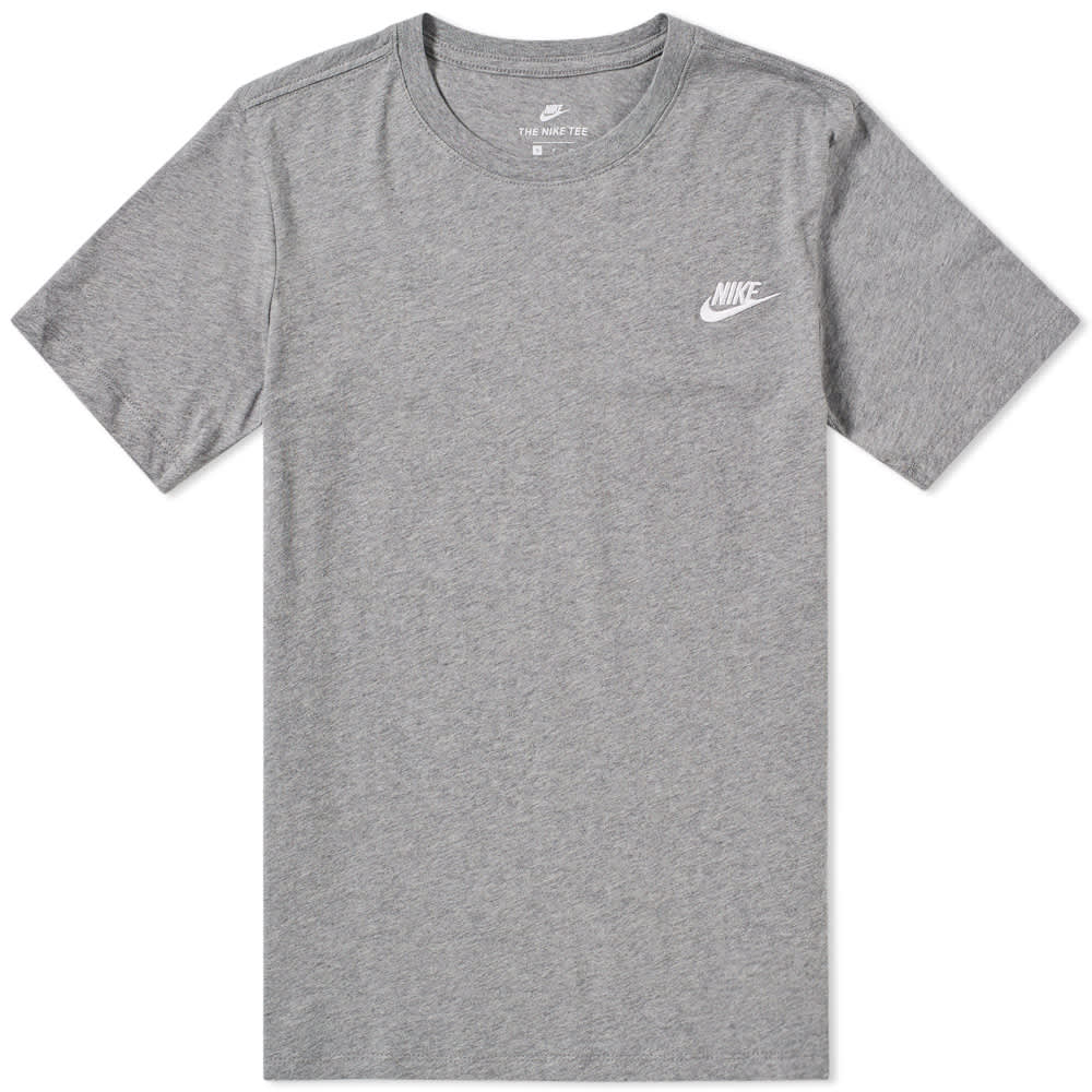 Nike Embroidered Futura Tee Carbon Heather & White | END. (Europe)