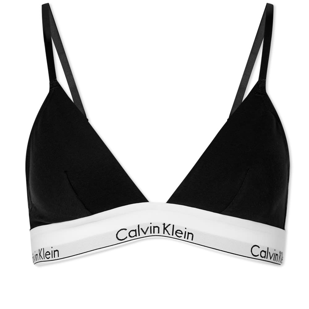 Calvin Klein Unlined Triangle Bra Black END. (NZ)