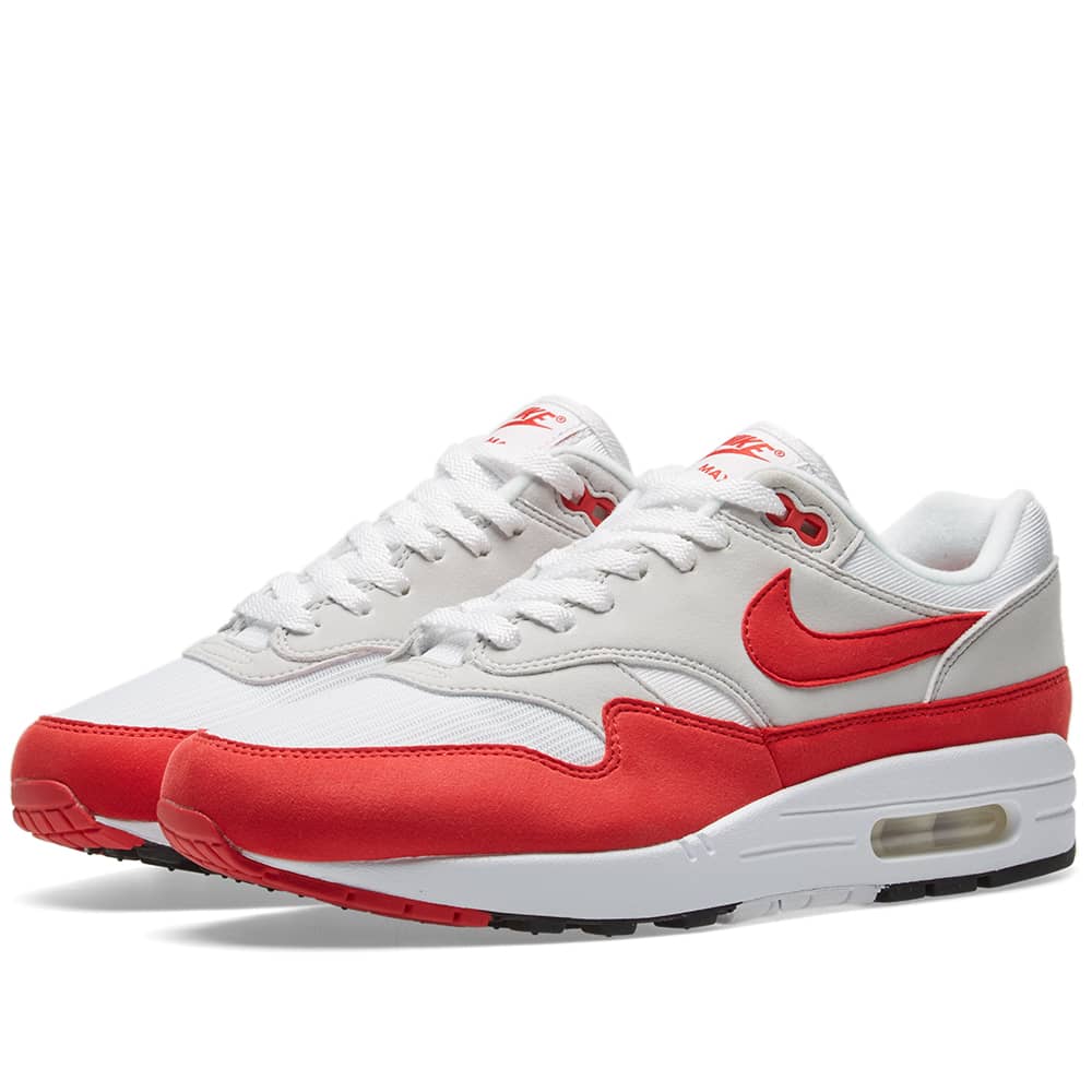 nike air max 1 red and white