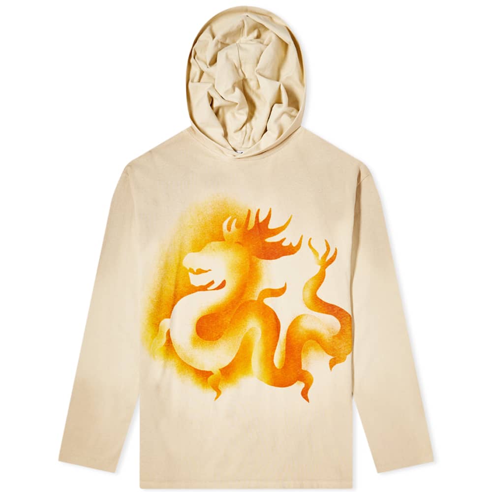 Acne Studios Ecarla Airbrush Print Hoody Mushroom Beige END.