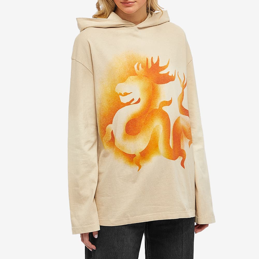 Acne Studios Ecarla Airbrush Print Hoody Mushroom Beige END.