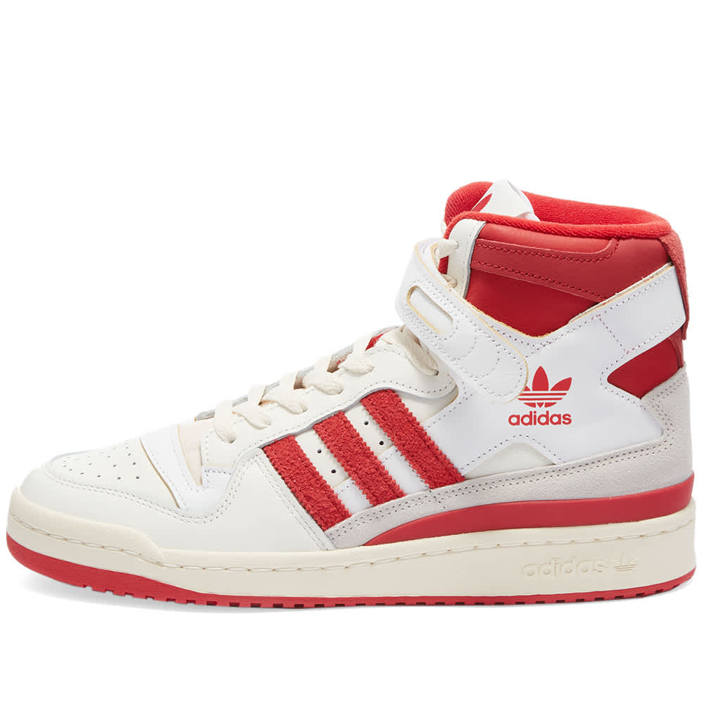Adidas Forum 84 Hi White & Team Power Red | END. (IE)