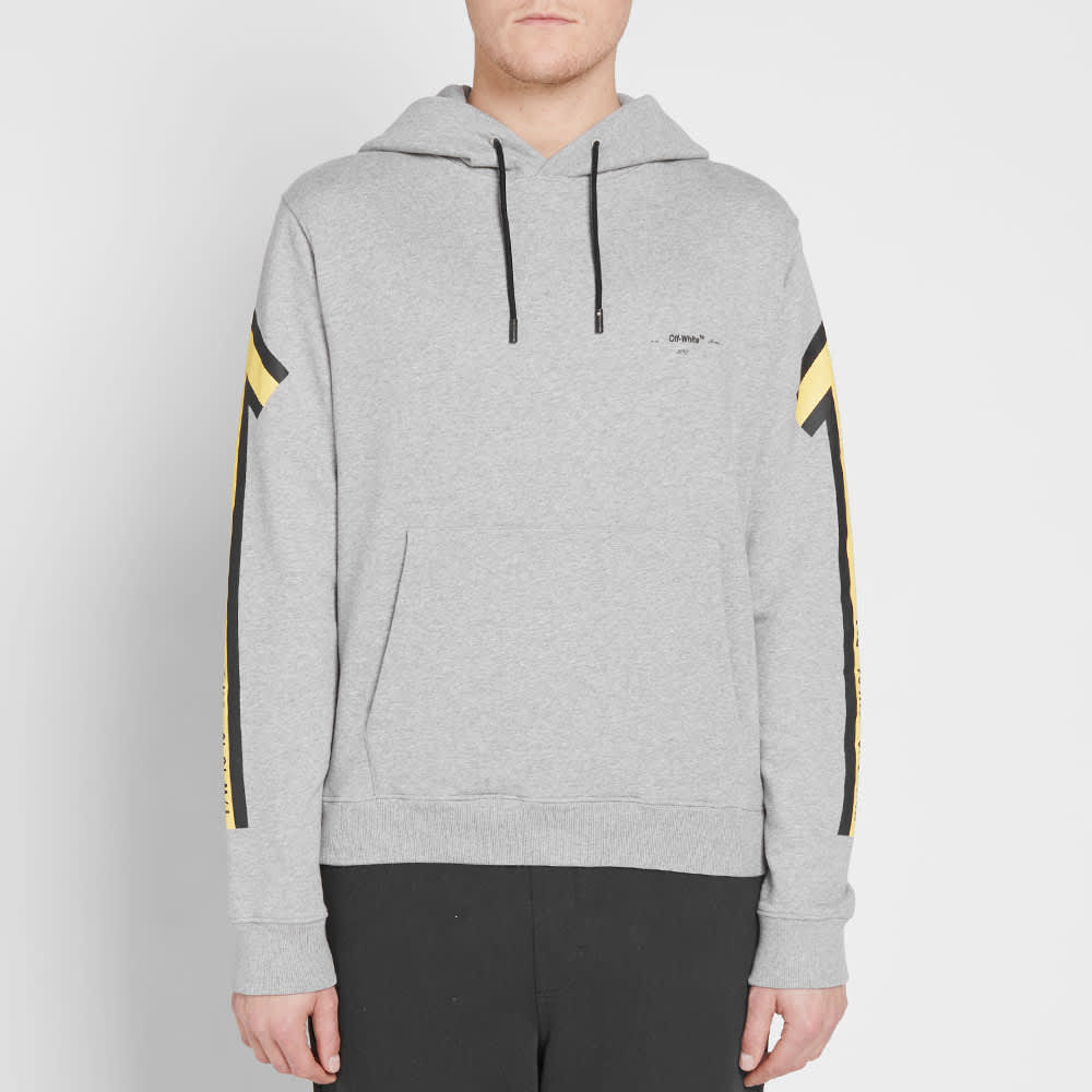 Off white grey and yellow hoodie clearance
