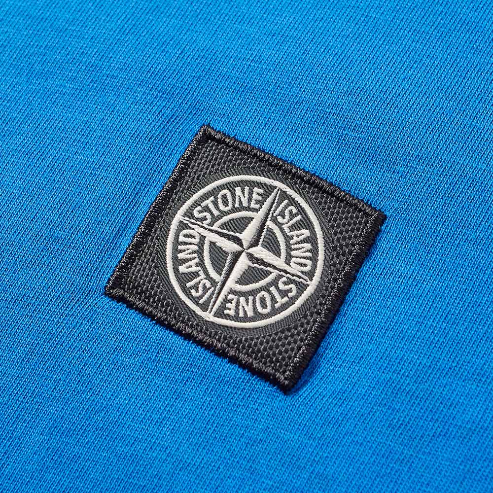 stone island garment dyed patch logo tee