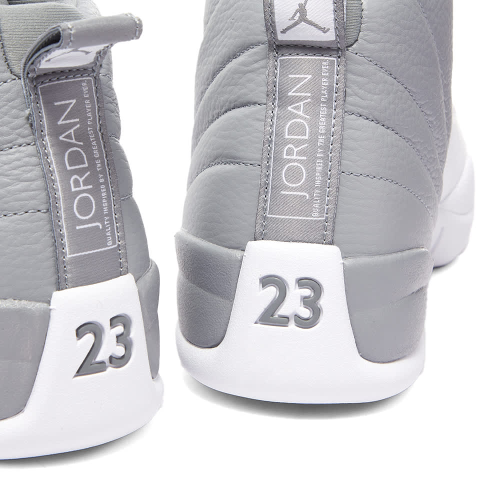 Air Jordan 12 Retro Stealth, White & Cool Grey END. (US)