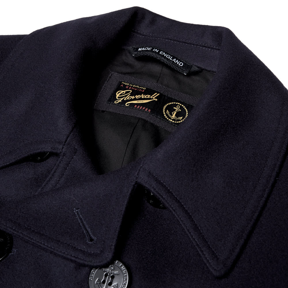 Gloverall Reefer Pea Coat Indigo END. (CN)
