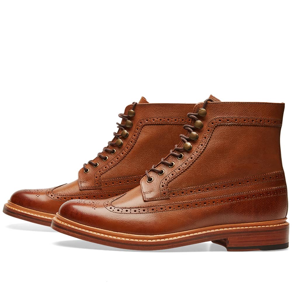 Grenson Sebastian Boot Tan Alpine Grain END. (UK)