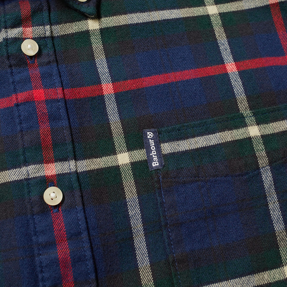 barbour highland check shirt navy