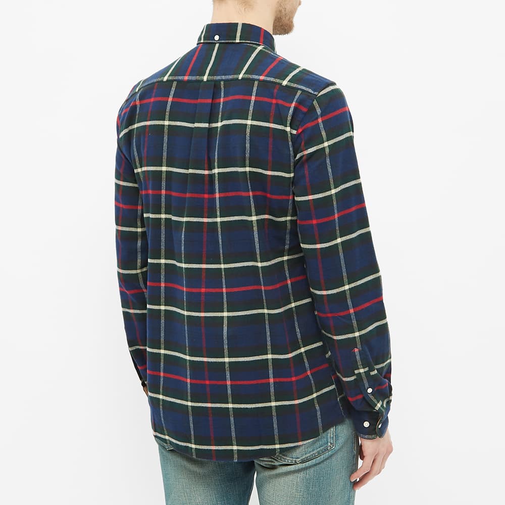 barbour highland check shirt navy