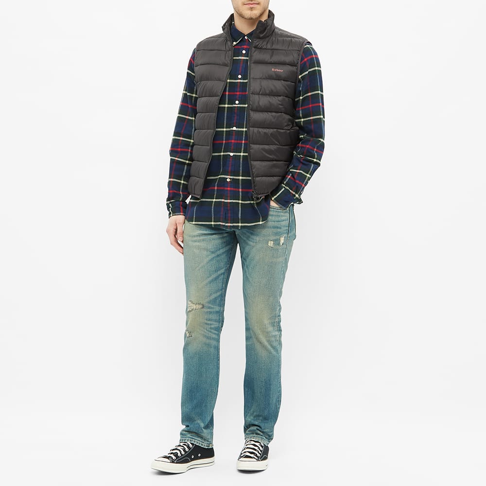 barbour highland check shirt navy